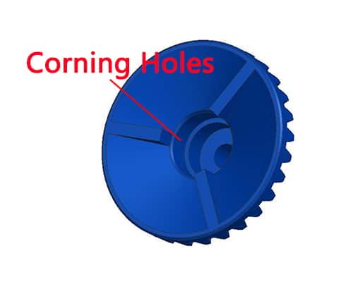 Coring holes