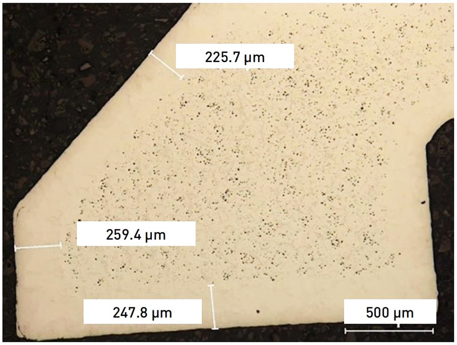 Cross-Section Without Nitrides