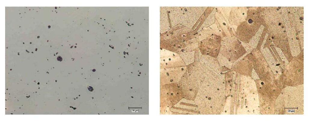 Master alloy polished&etched microstructure