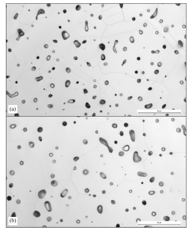 polished and etched microstructure of vacuum sintering