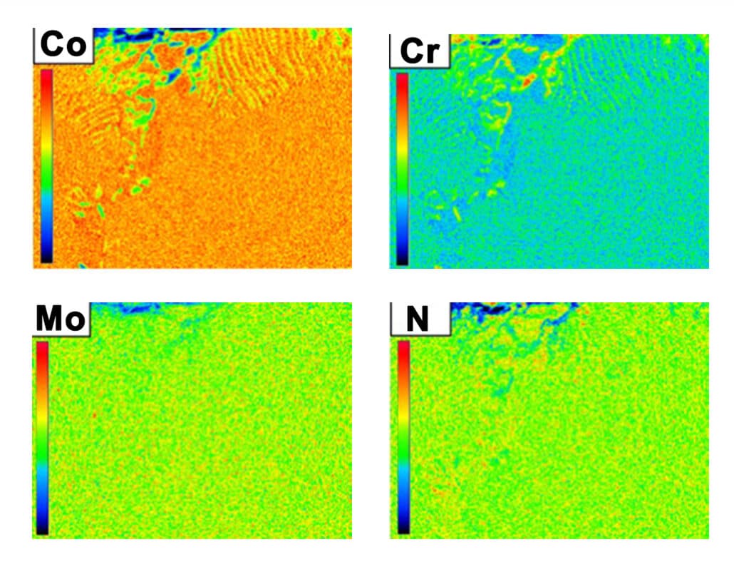 EPMA mapping in surface region