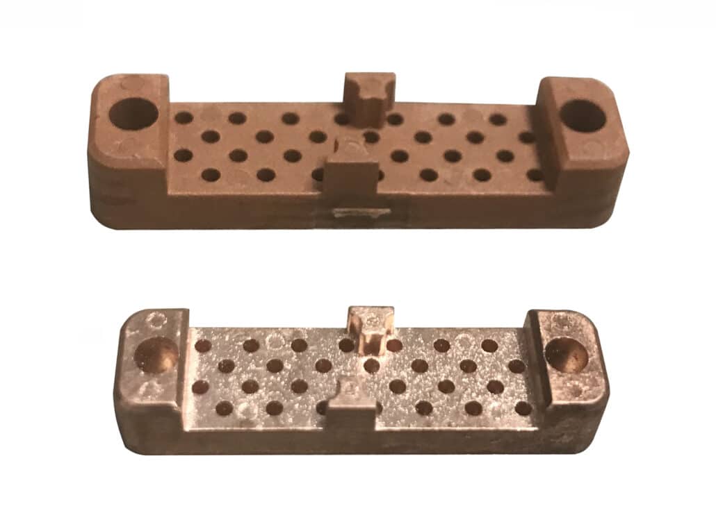 Debinded&sintered MIM copper