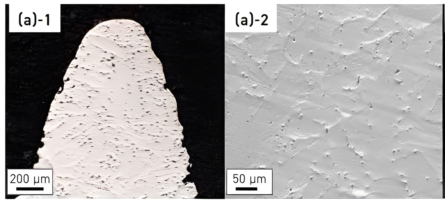 BJT tooth surface microstructure